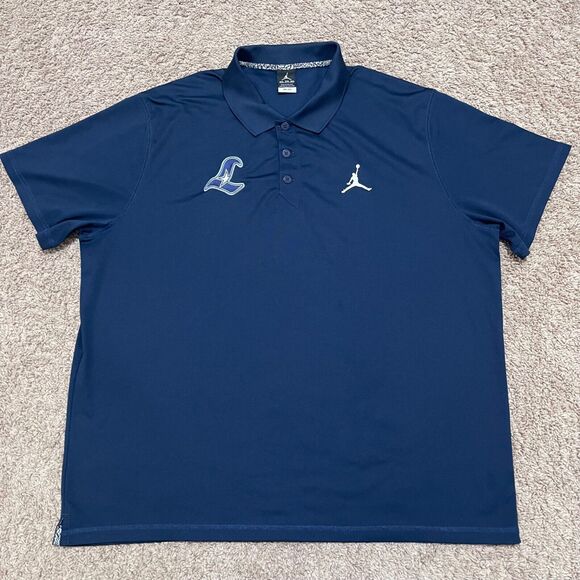 Jordan Polo Shirt 3XL Navy Blue Coaches Sideline Performance Liberty High School - Picture 1 of 13